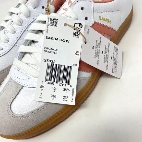 adidas Originals Samba OG White/Clay/White Size Various - Picture 9 of 15